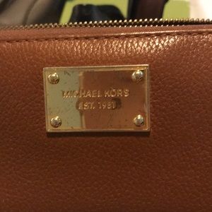 Michael Kors brown leather wallet